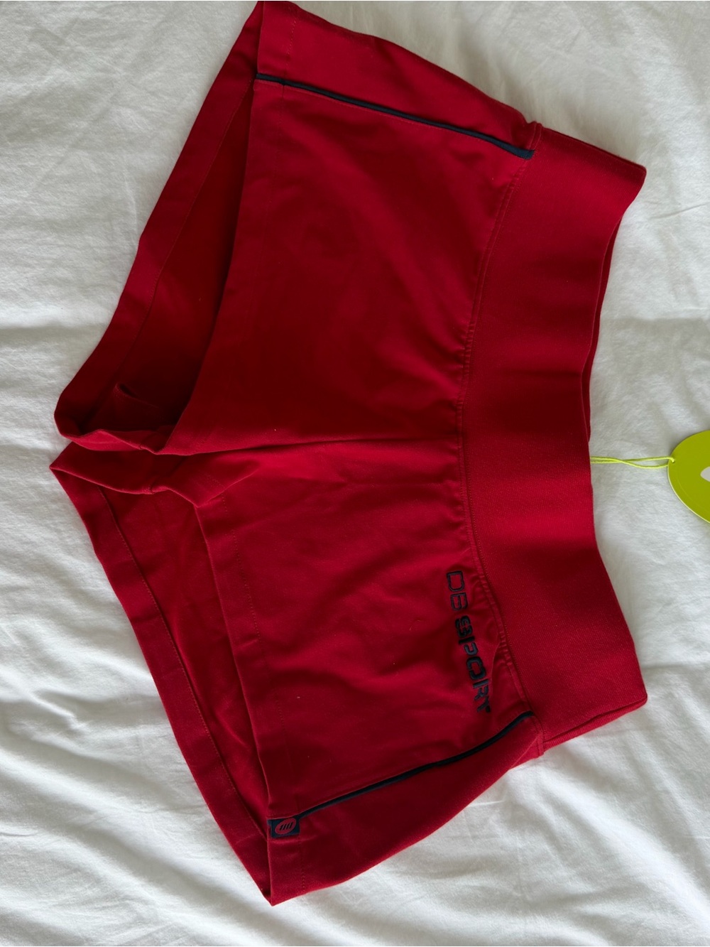 Dairy boy sport Bright Red Athletic Shorts with Logo